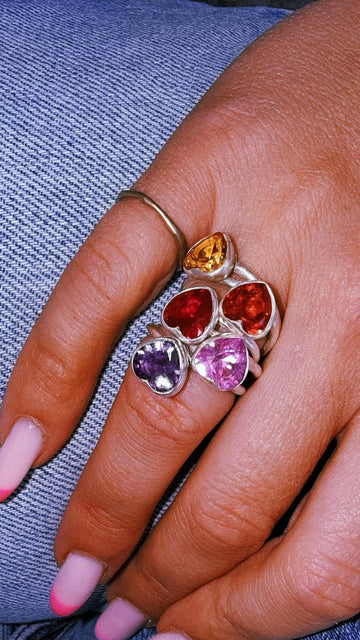STACKABLE SAPPHIRE LOVE RINGS