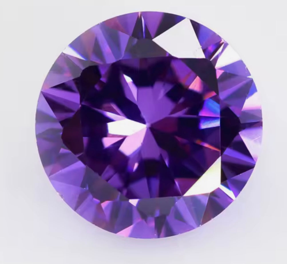 6MM ROUND CUBIC ZIRCONIA STONES (set of 5)