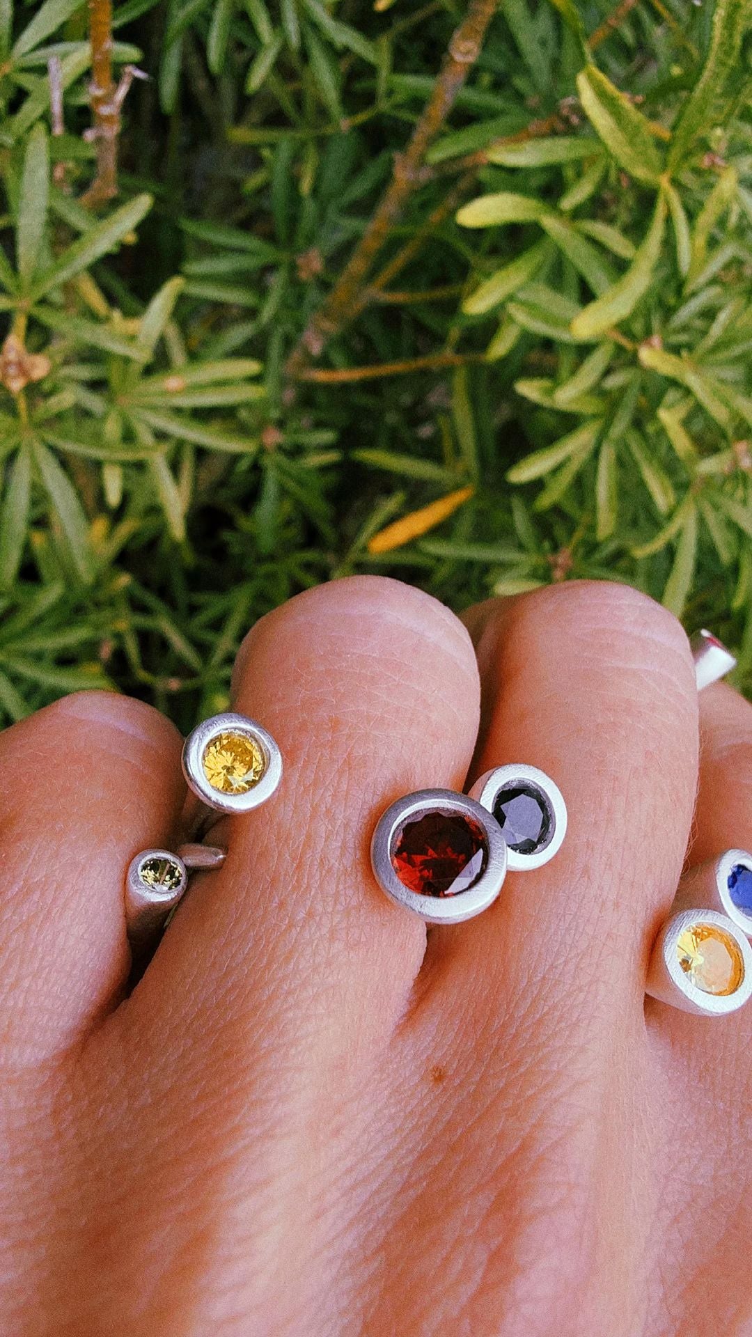 Floating Cubic Zirconias