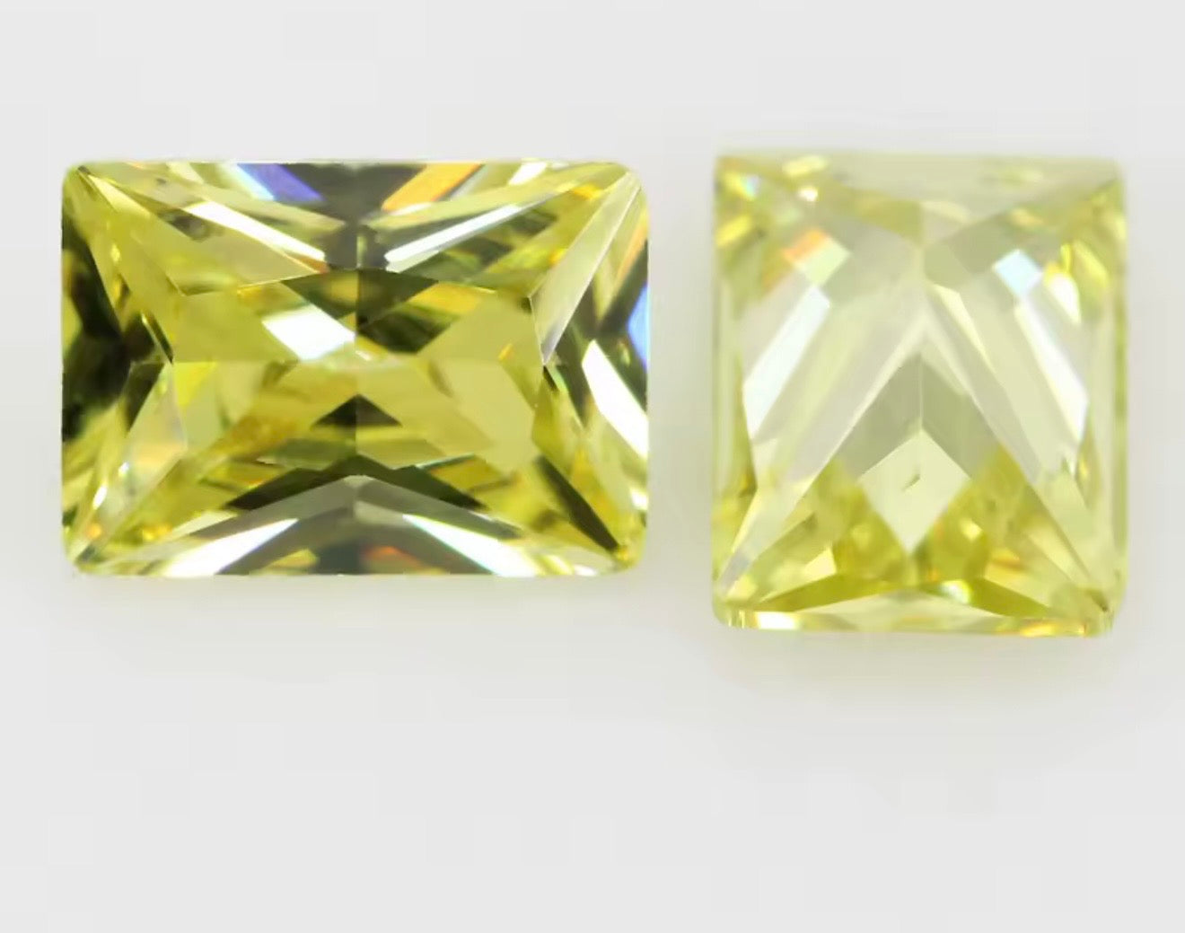 6x8MM RECTANGLE CUBIC ZIRCONIA STONE