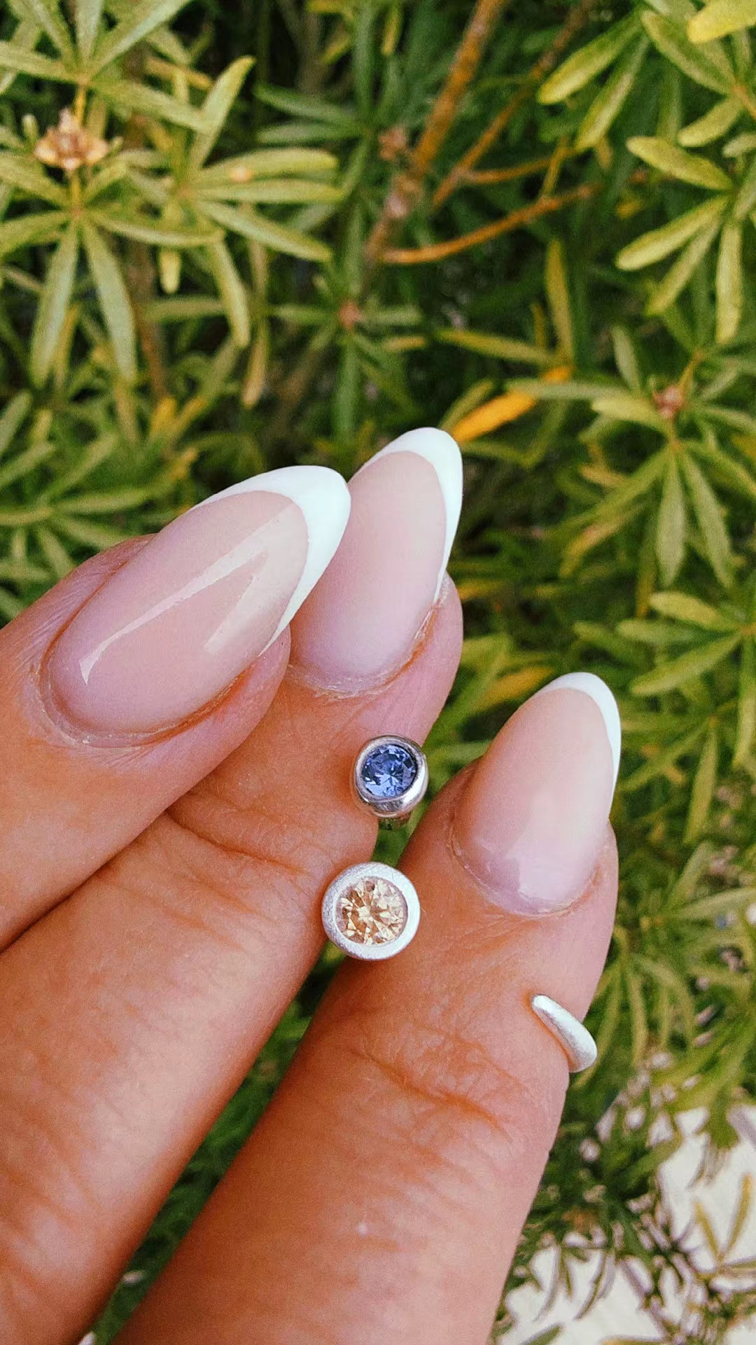 Floating Cubic Zirconias