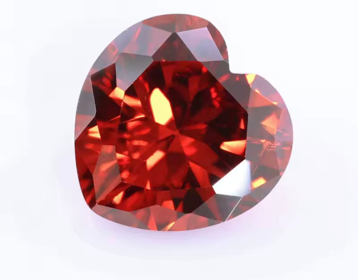Heart Cubic Zirconia Stones – Bake-in-Clay CZ Gems for Silver Metal Clay Jewelry
