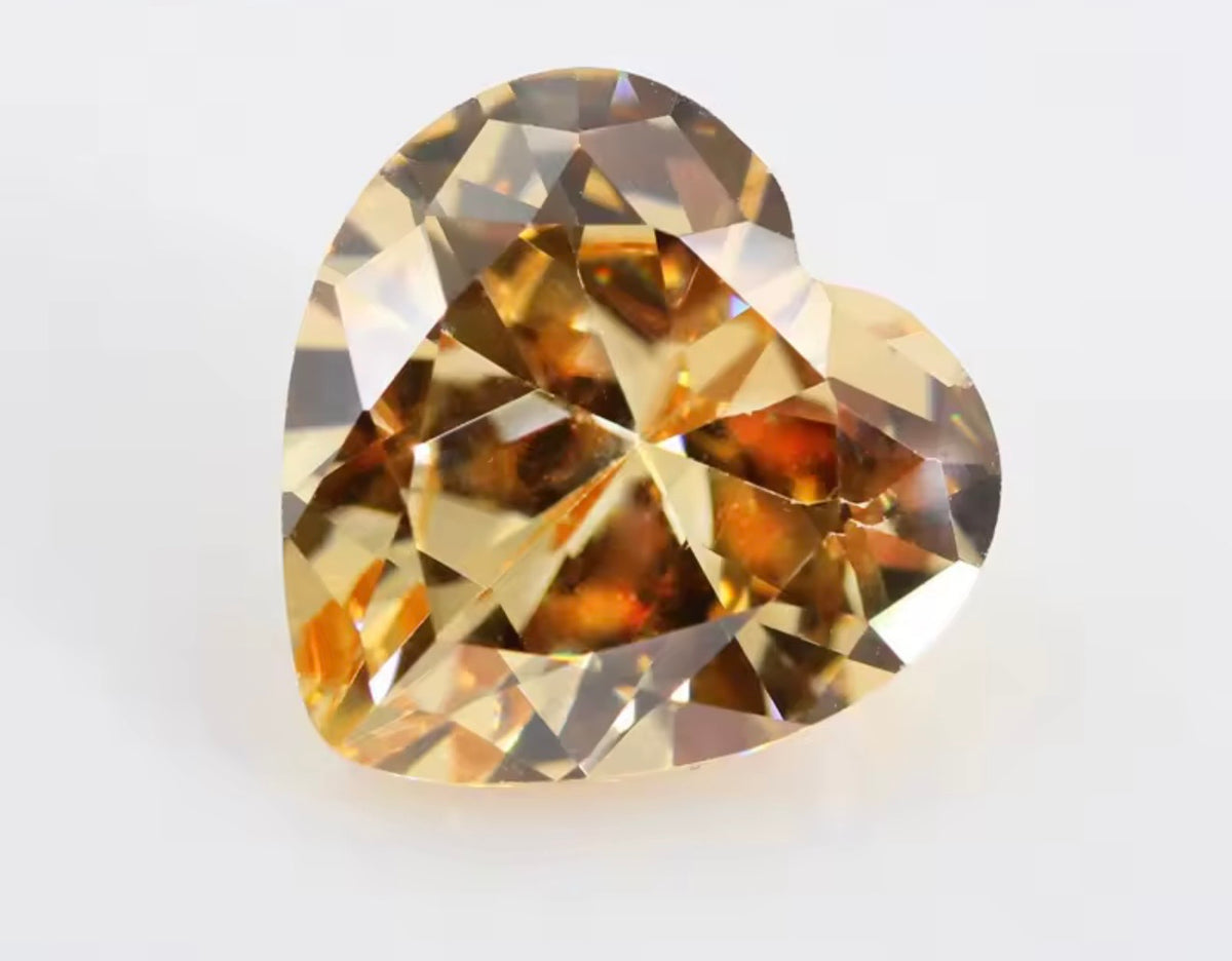 Heart Cubic Zirconia Stones – Bake-in-Clay CZ Gems for Silver Metal Clay Jewelry
