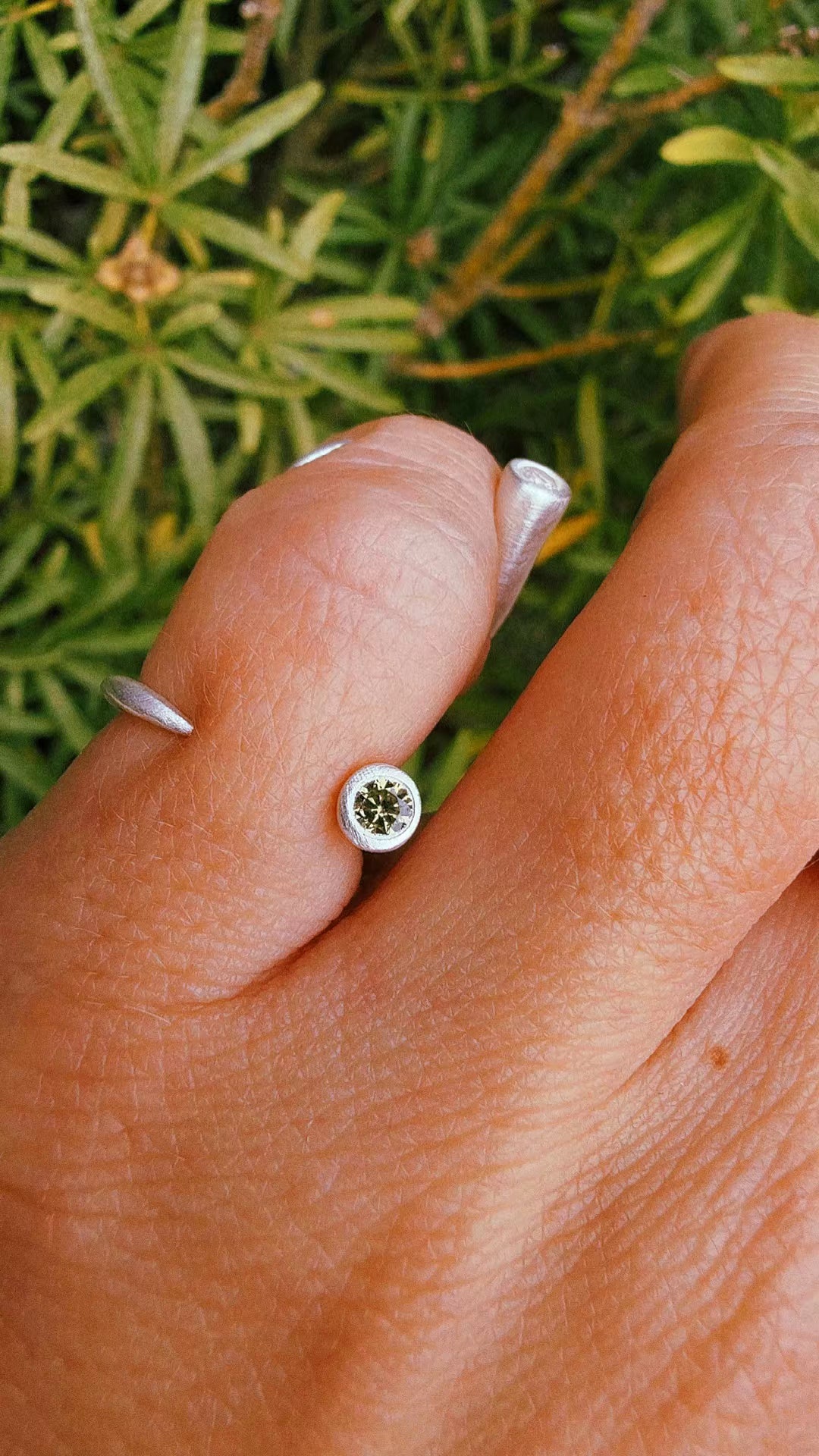 Floating Cubic Zirconias