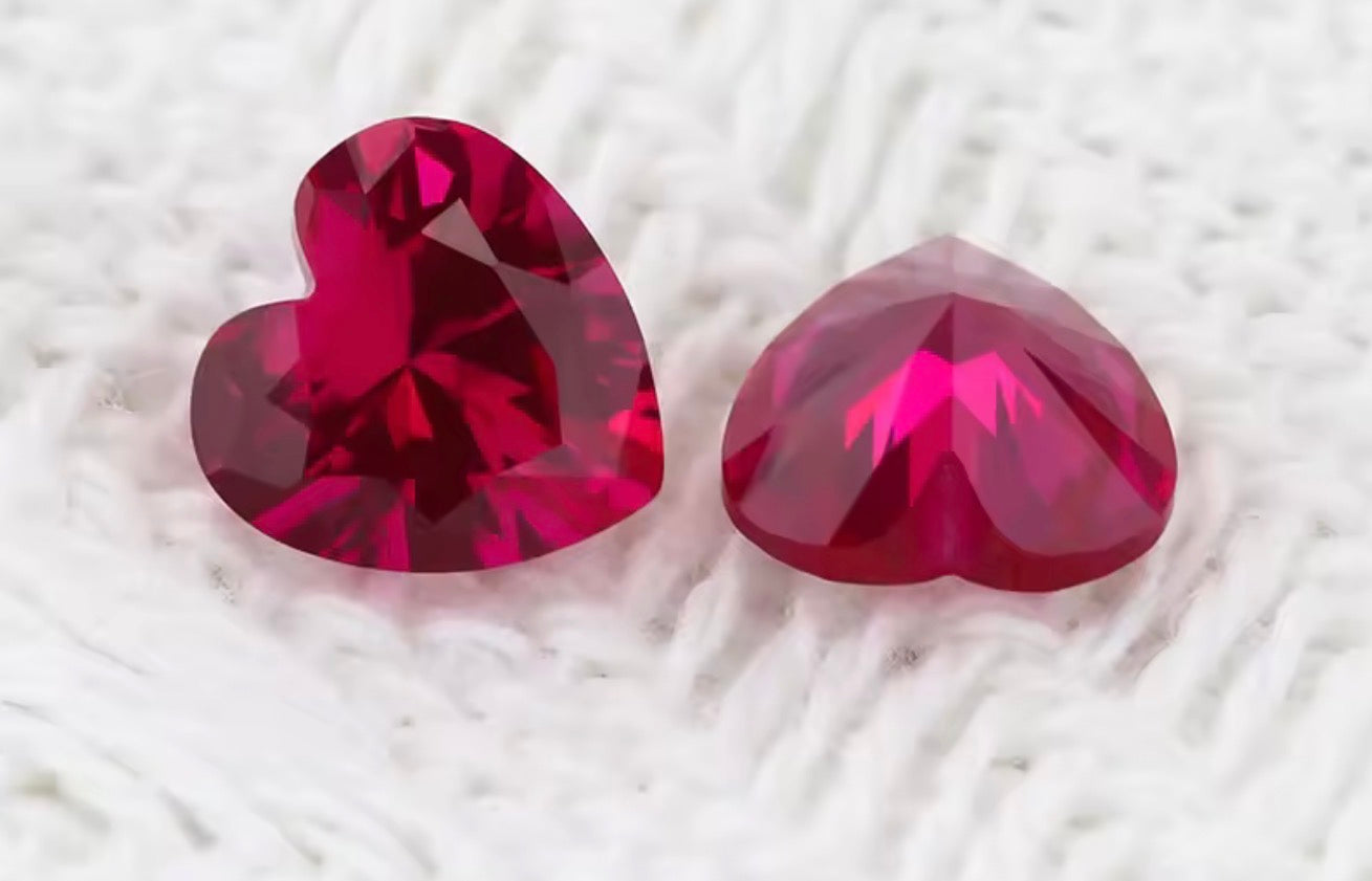 Heart Cubic Zirconia Stones – Bake-in-Clay CZ Gems for Silver Metal Clay Jewelry