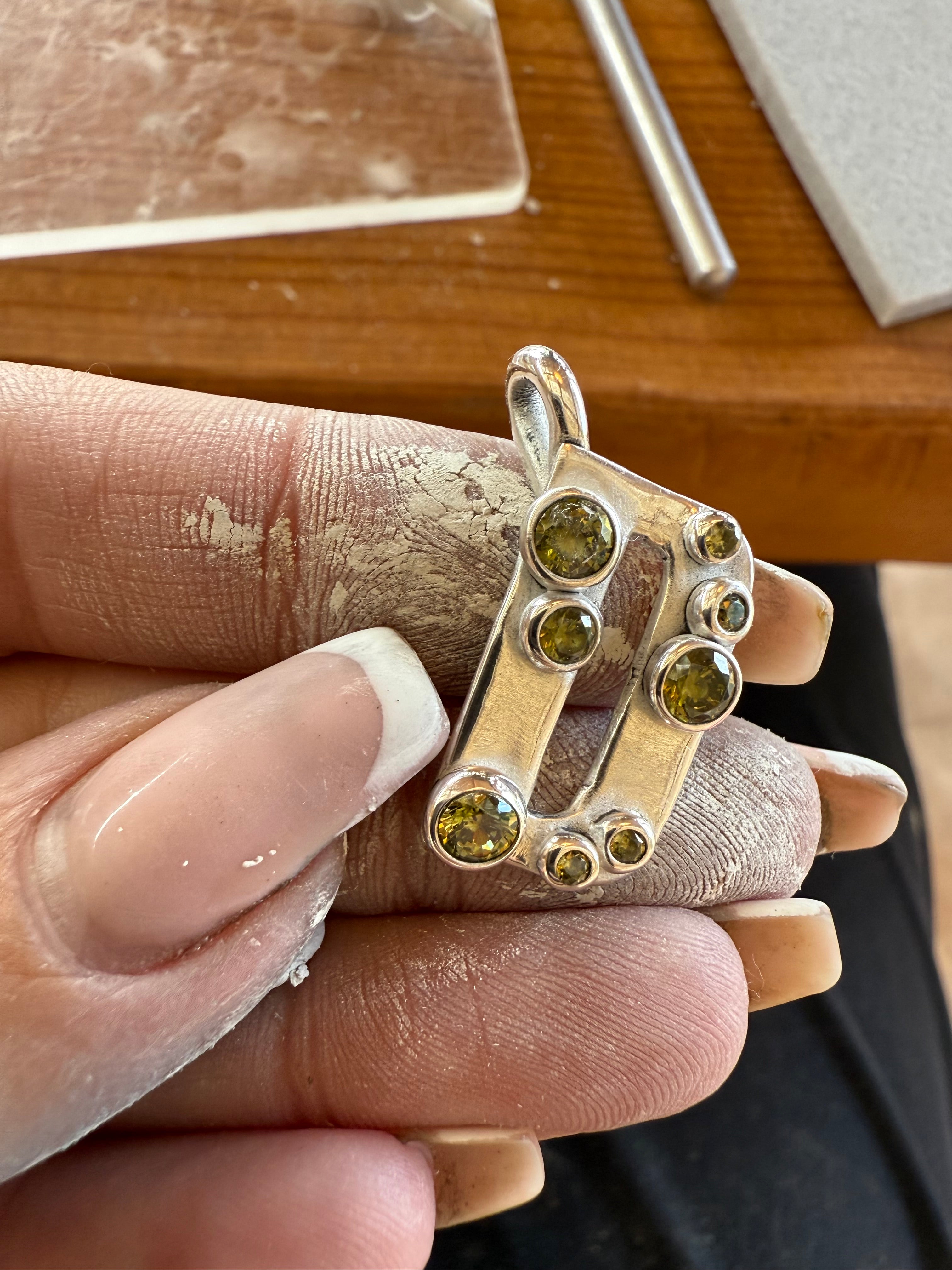 BIG BUBBLE LETTER CHARM