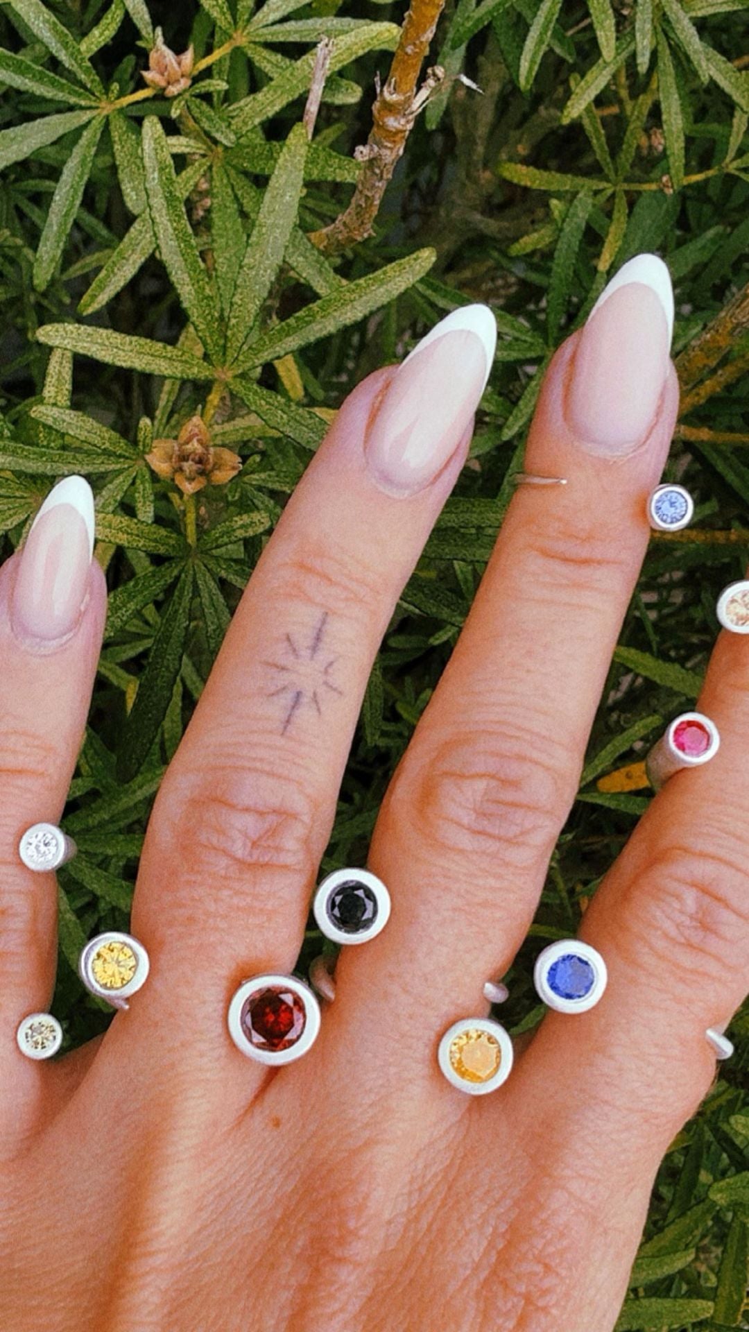 Floating Cubic Zirconias