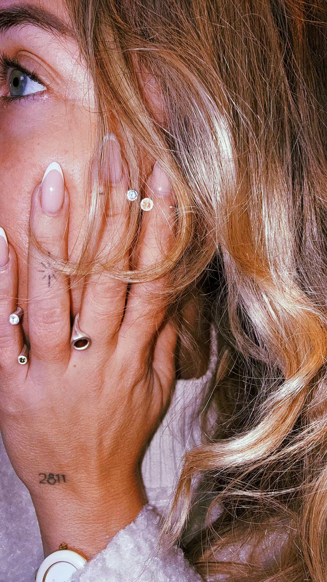 Floating Cubic Zirconias