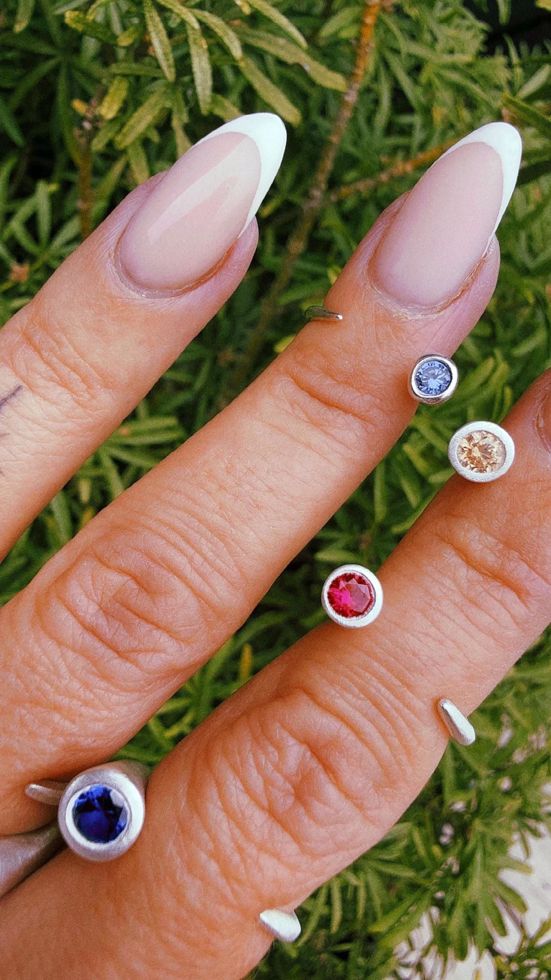 Floating Cubic Zirconias