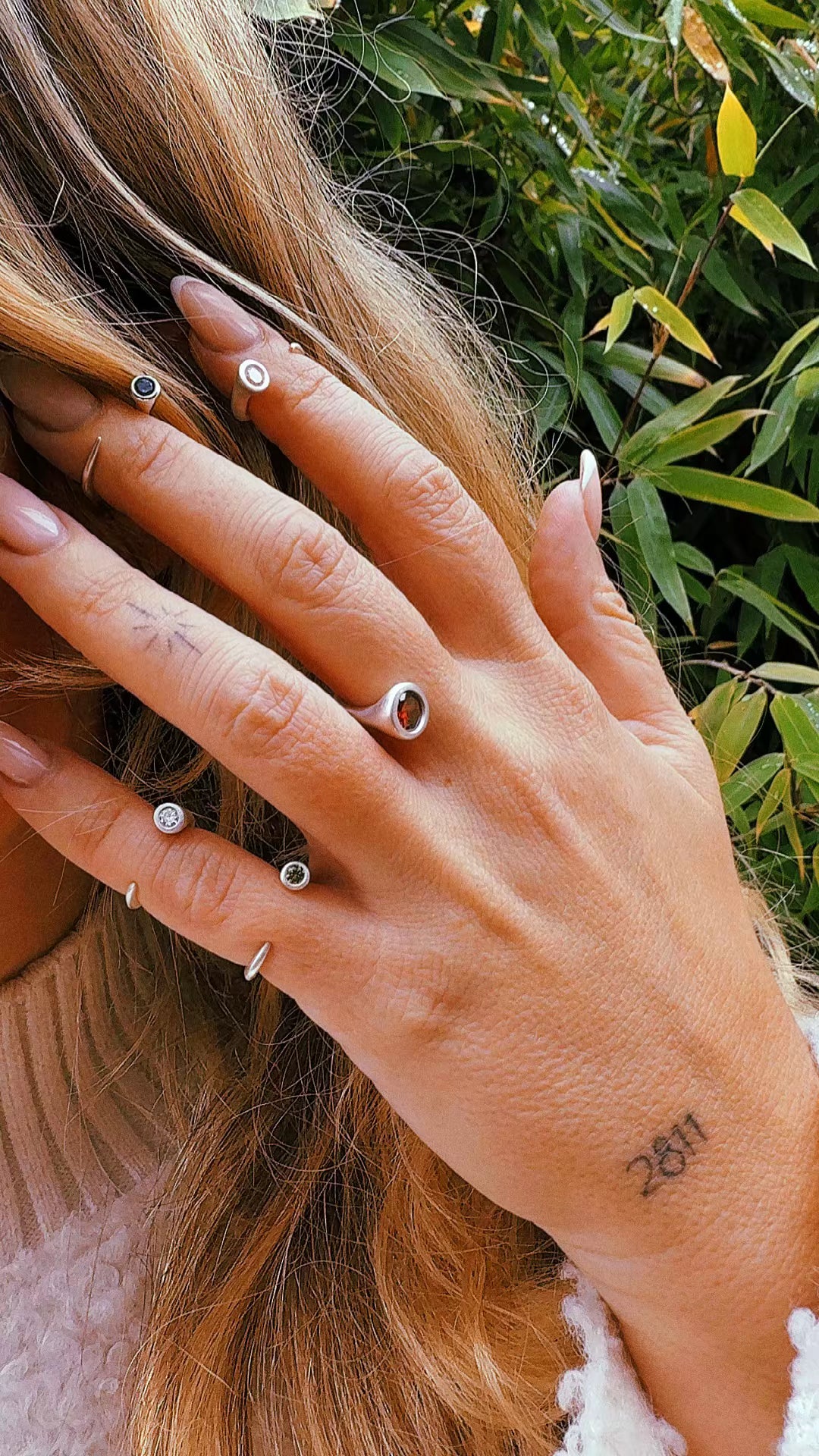 Floating Cubic Zirconias