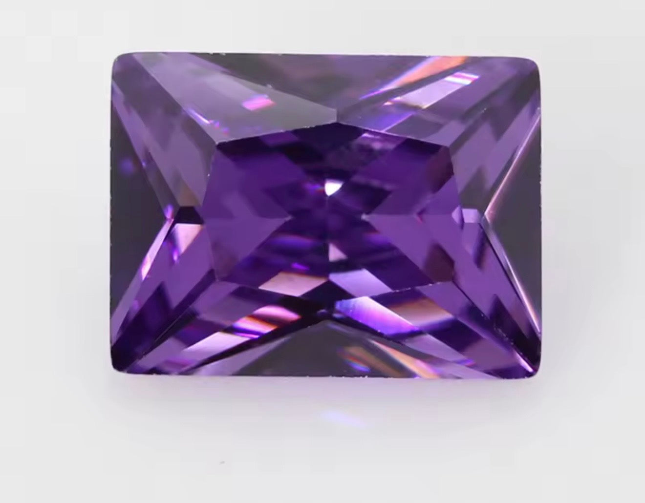 6x8MM RECTANGLE CUBIC ZIRCONIA STONE