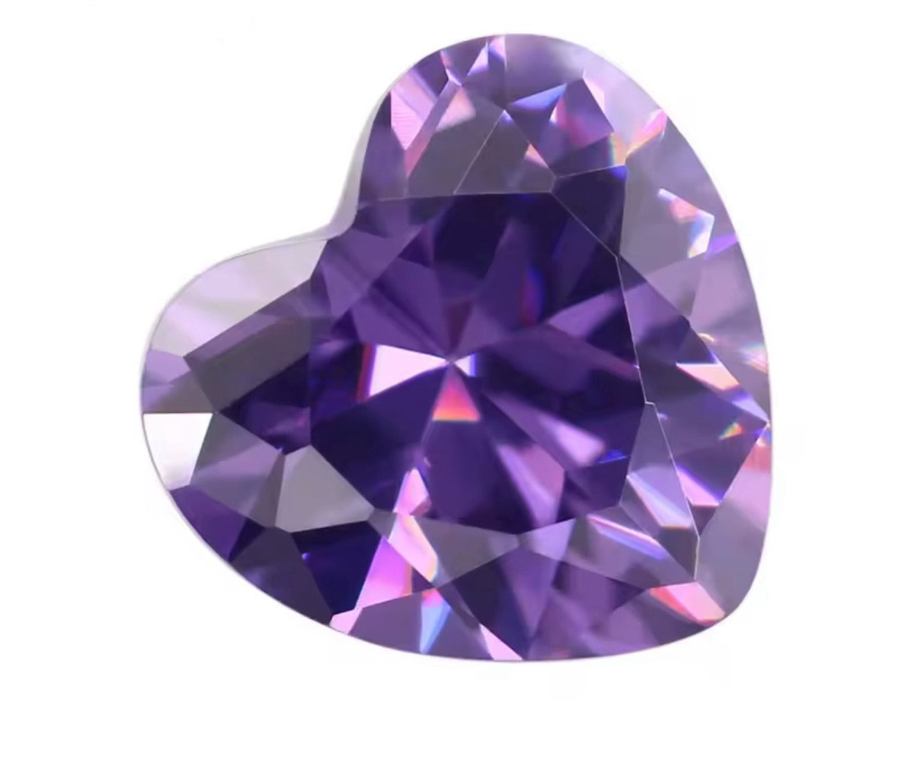 Heart Cubic Zirconia Stones – Bake-in-Clay CZ Gems for Silver Metal Clay Jewelry