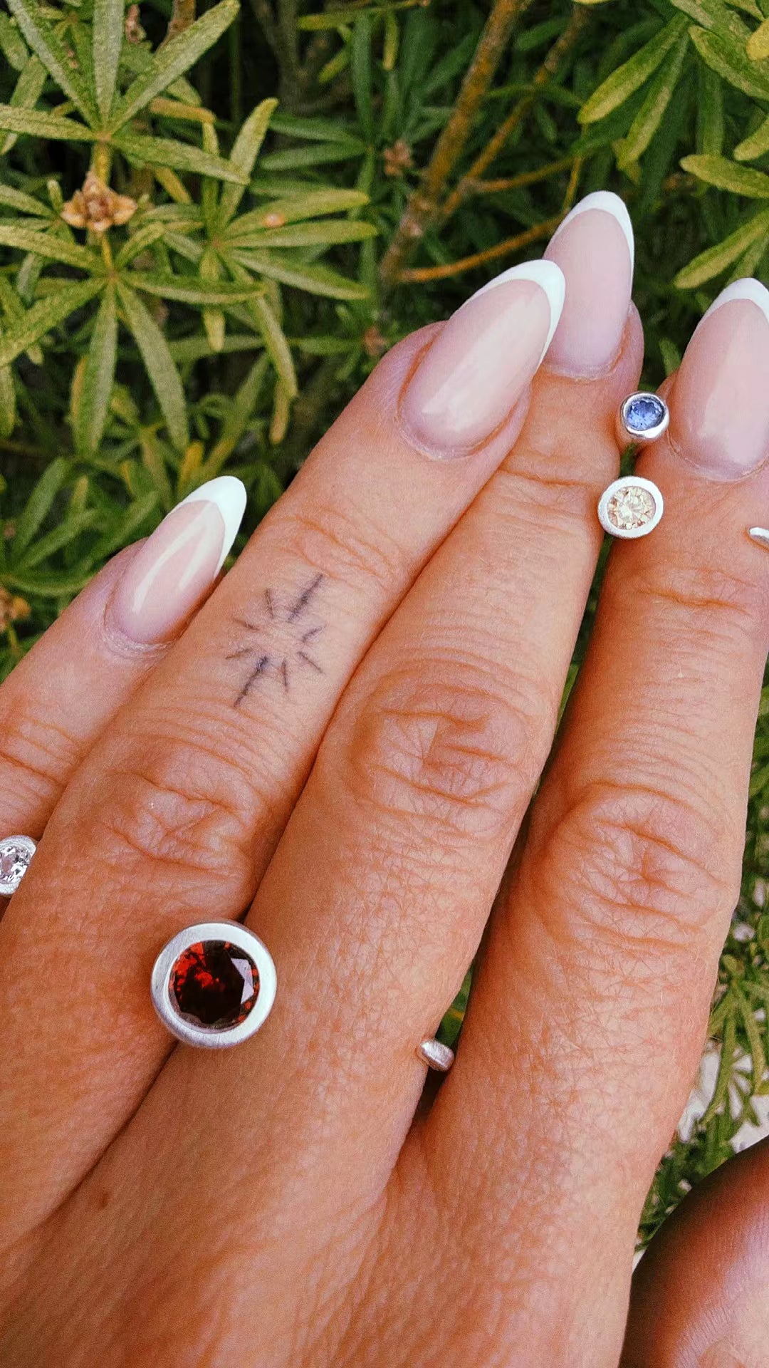 Floating Cubic Zirconias