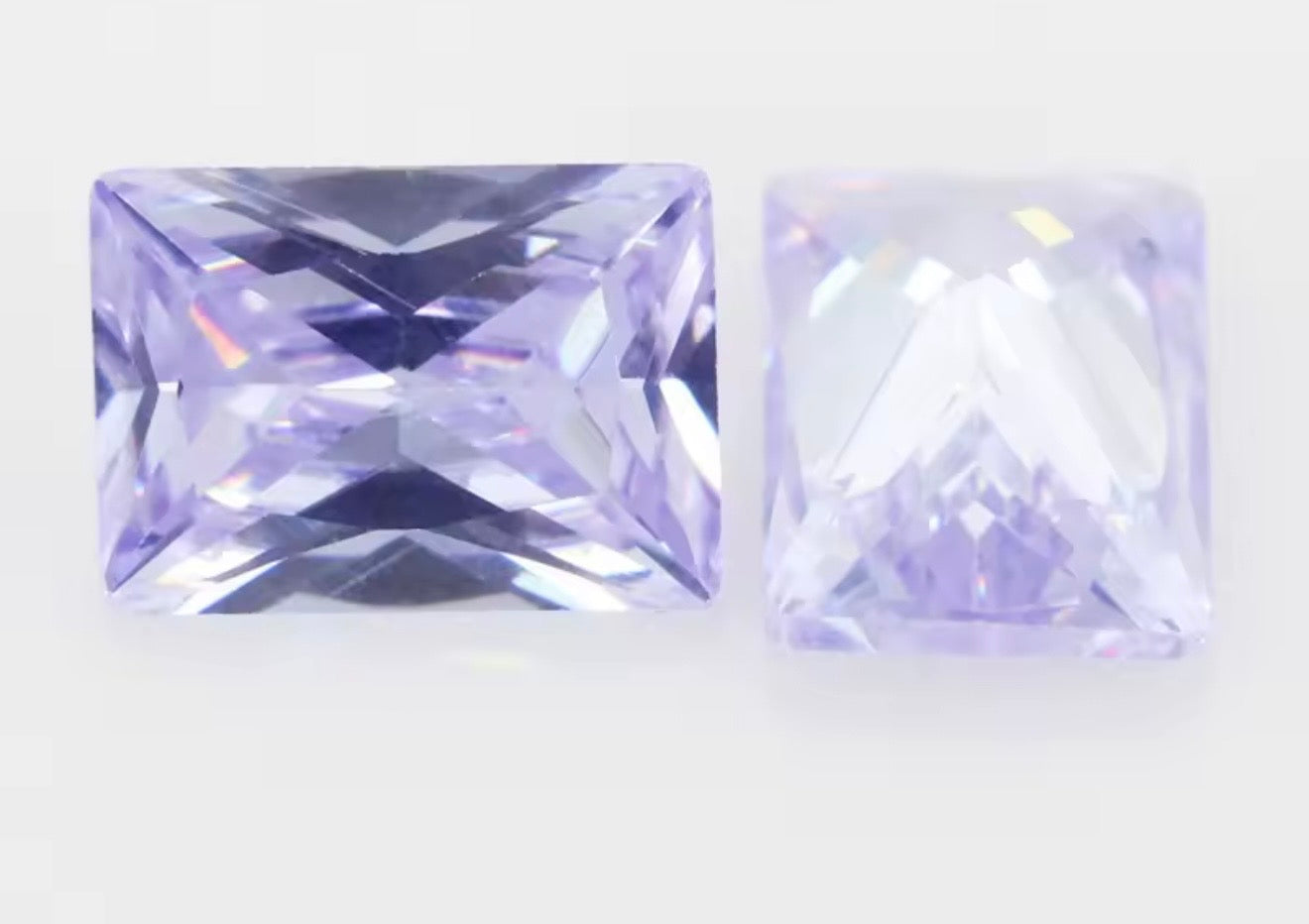 6x8MM RECTANGLE CUBIC ZIRCONIA STONE