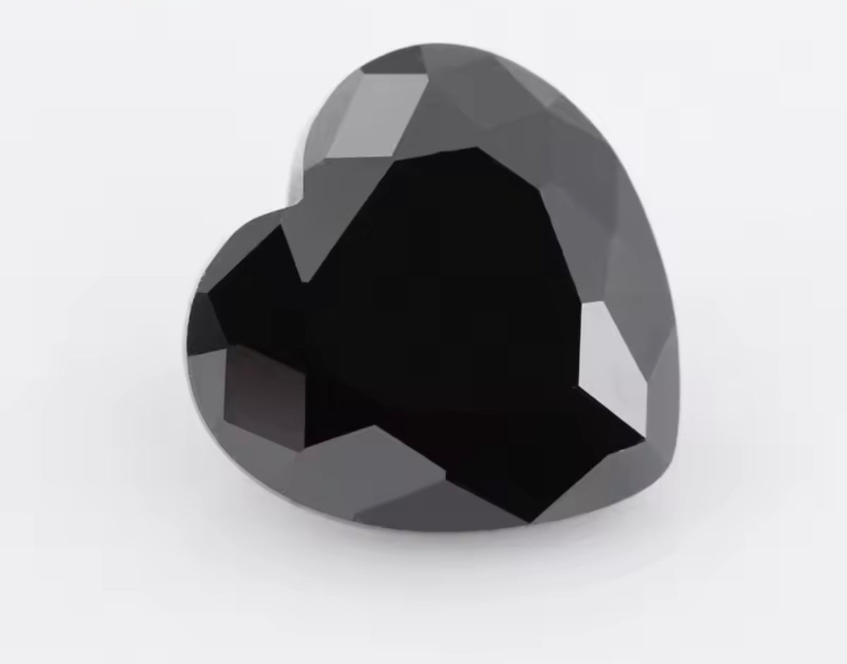 Heart Cubic Zirconia Stones – Bake-in-Clay CZ Gems for Silver Metal Clay Jewelry