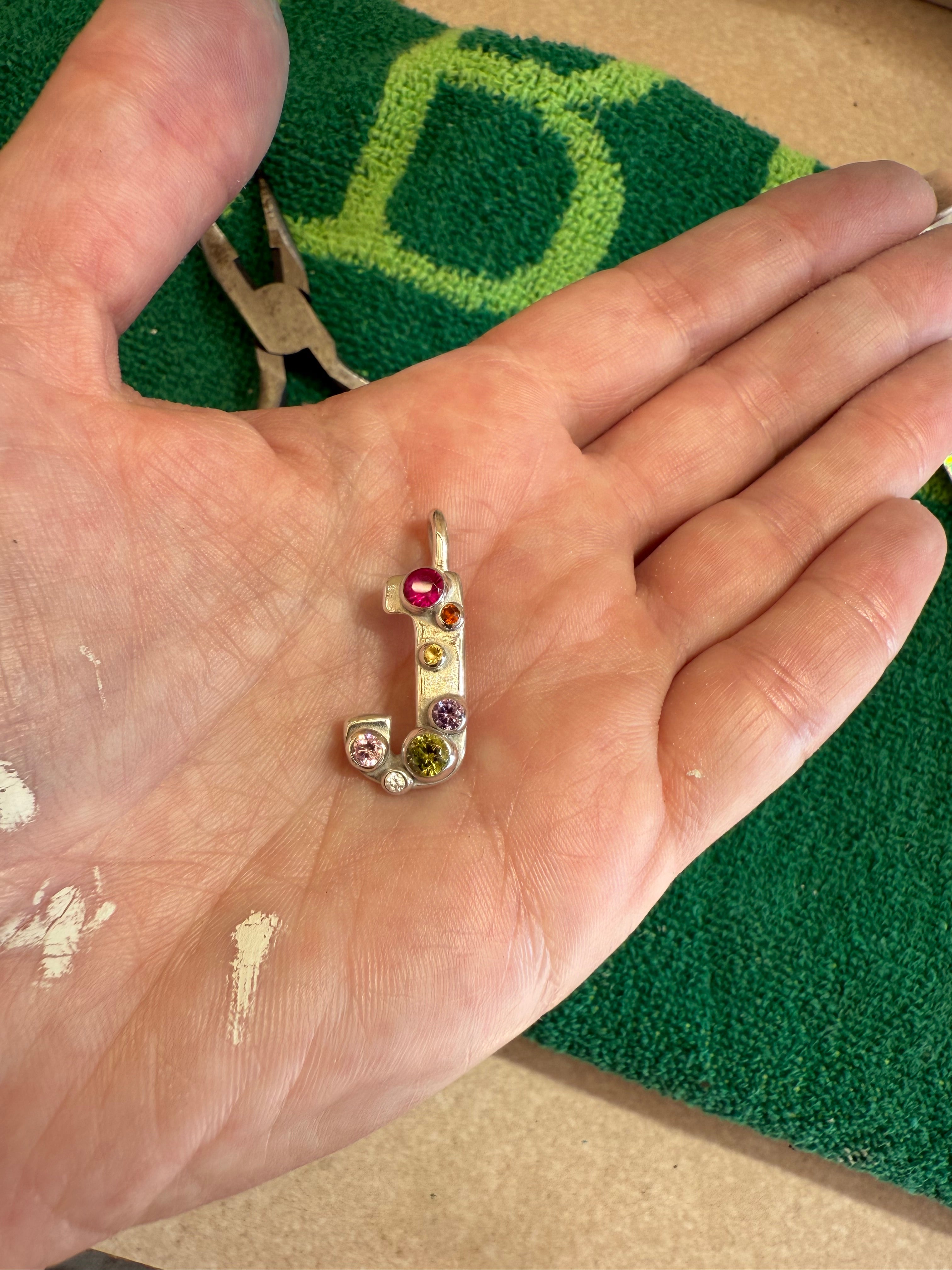 BIG BUBBLE LETTER CHARM