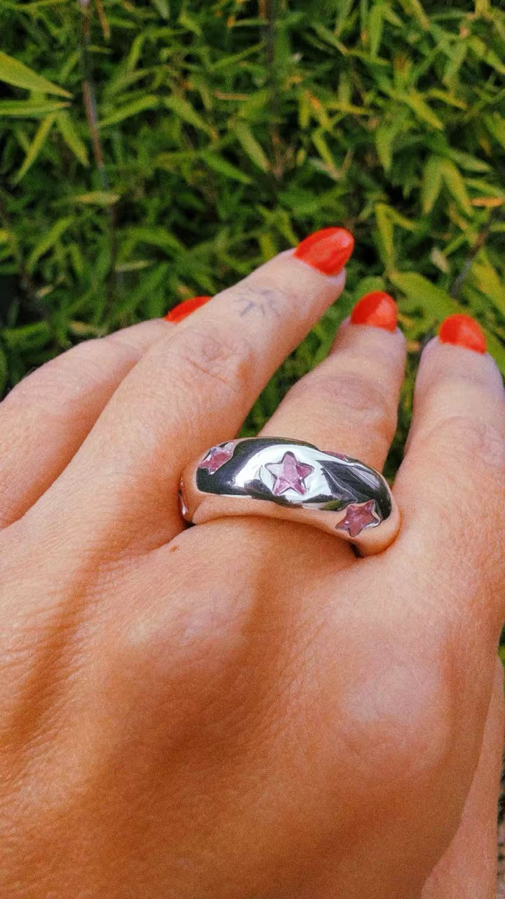 CHUNKY RING BIG STARS
