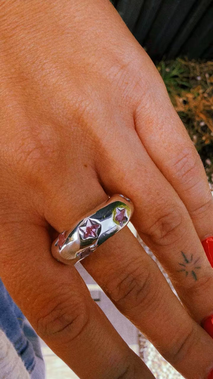 CHUNKY RING BIG STARS