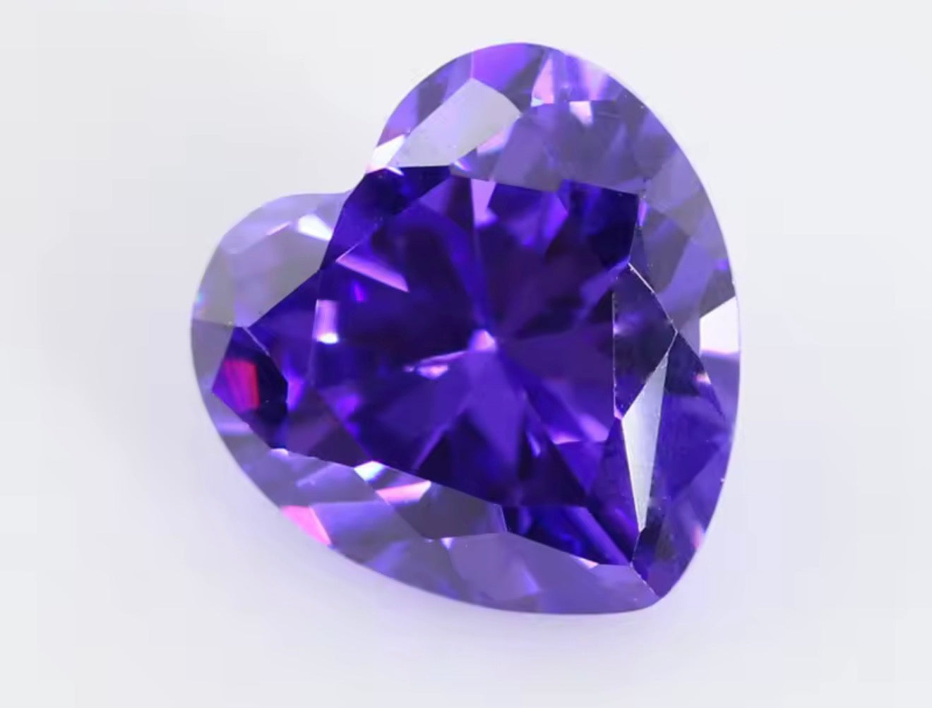 Heart Cubic Zirconia Stones – Bake-in-Clay CZ Gems for Silver Metal Clay Jewelry