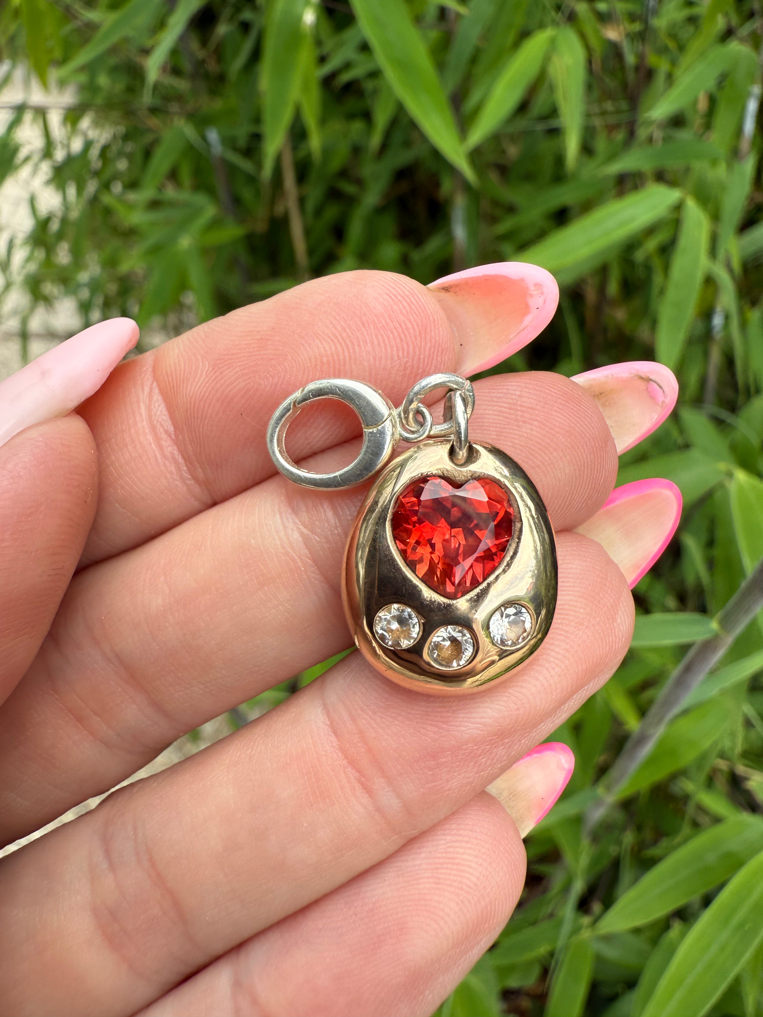 TAMAGOTCHI CHARM (customized, pre-order) BIG SILVER