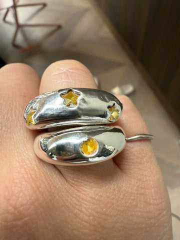 CHUNKY RING BIG STUD