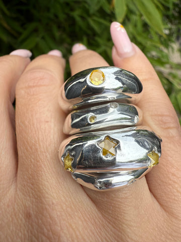 CHUNKY RING BIG STARS