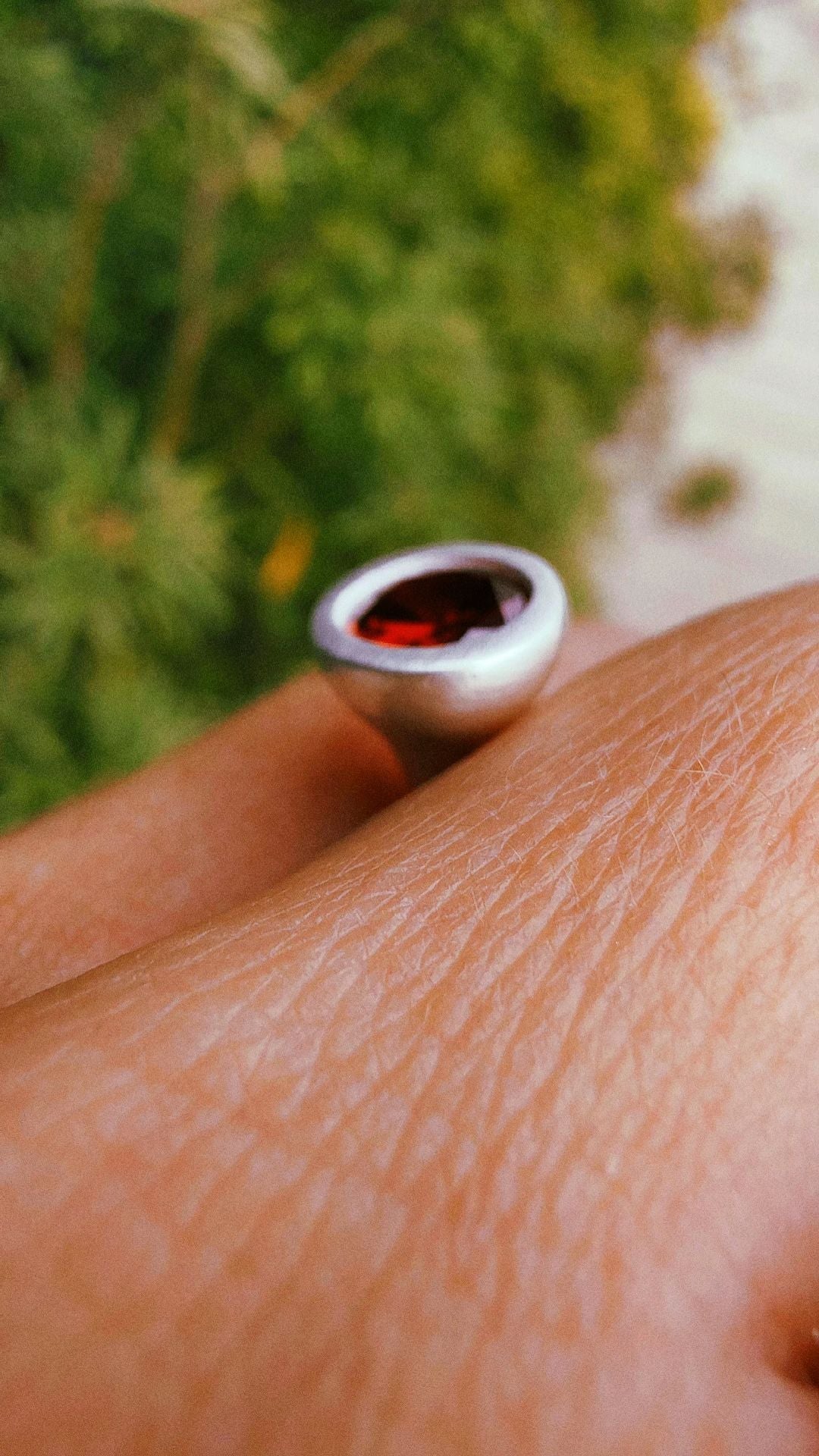Fine silver ring made from 99.9% silver clay
