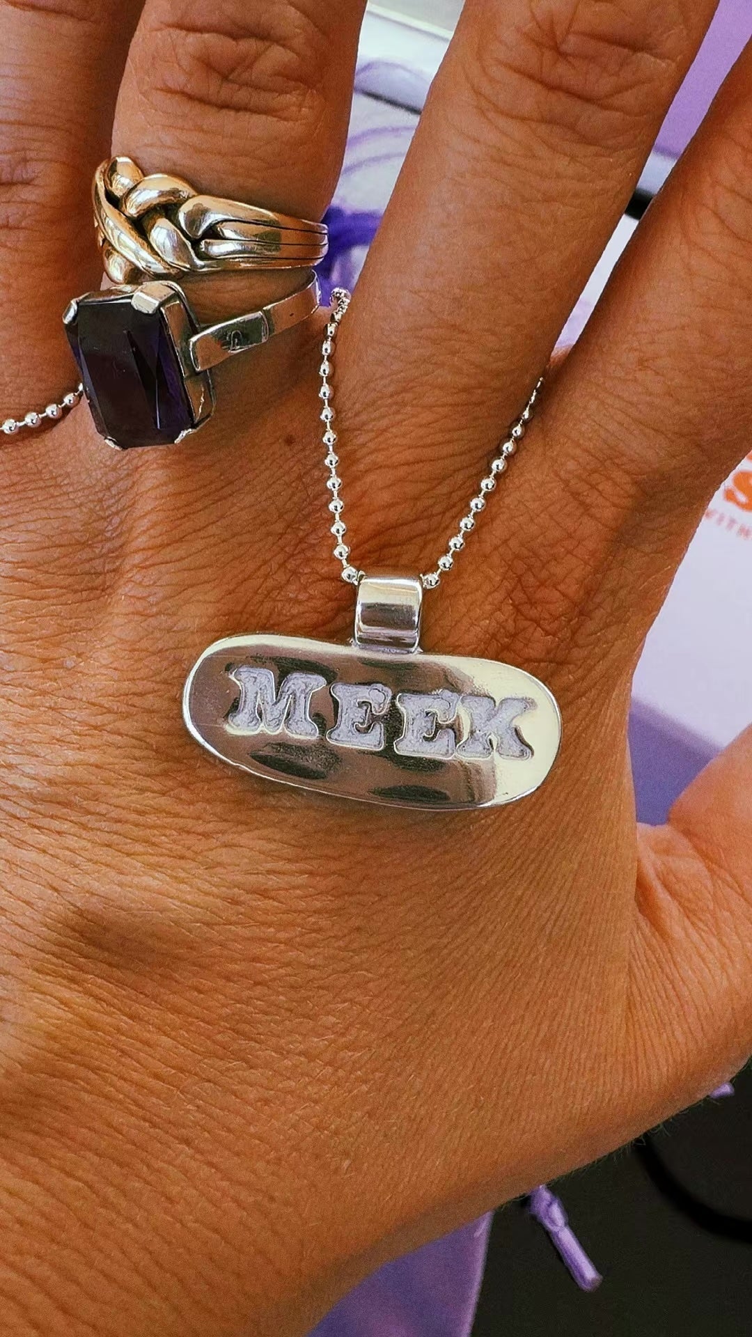 Handmade Personalised Solid Silver Name Charm - TheLilaLobster