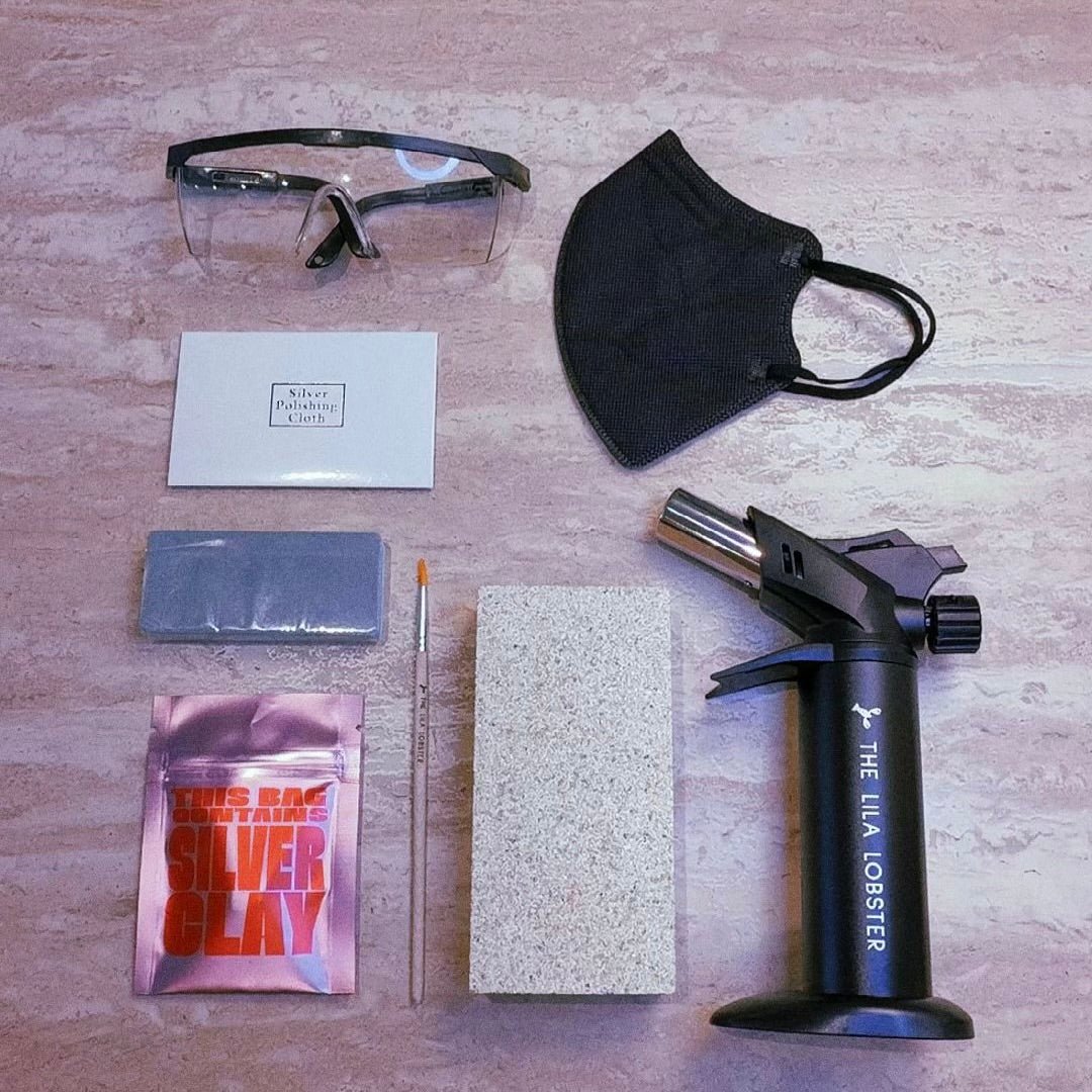 Mini Silver Clay Kit with Torch – Try Silver Clay at Home - TheLilaLobster