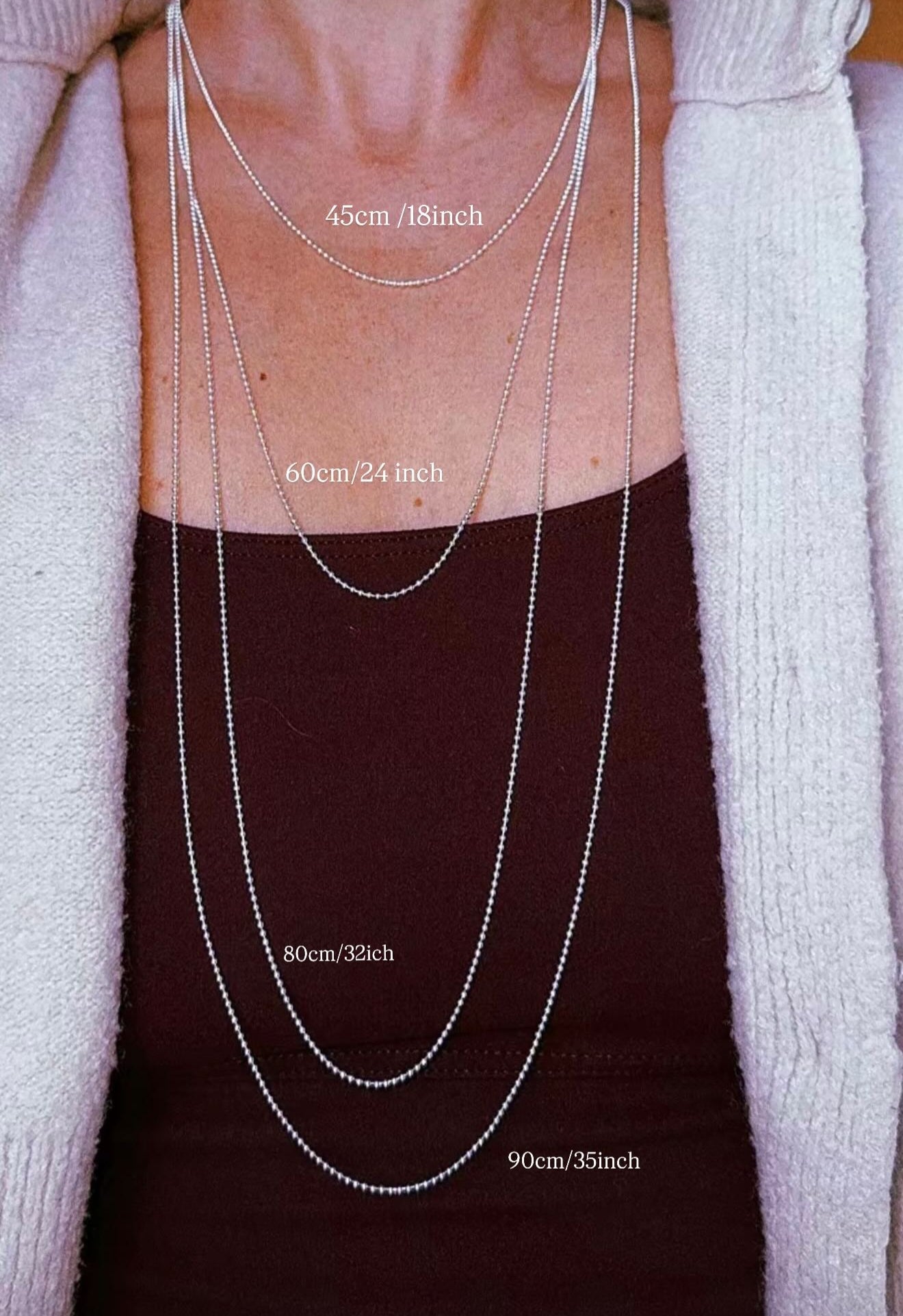 Necklace ball chain - TheLilaLobster