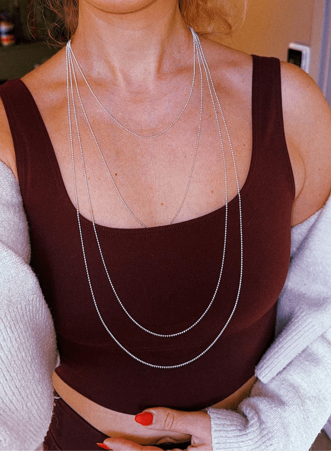 Necklace ball chain - TheLilaLobster