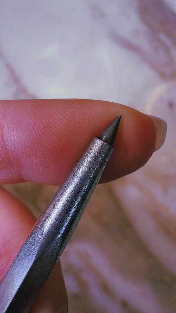 Engraver pen for silver clay