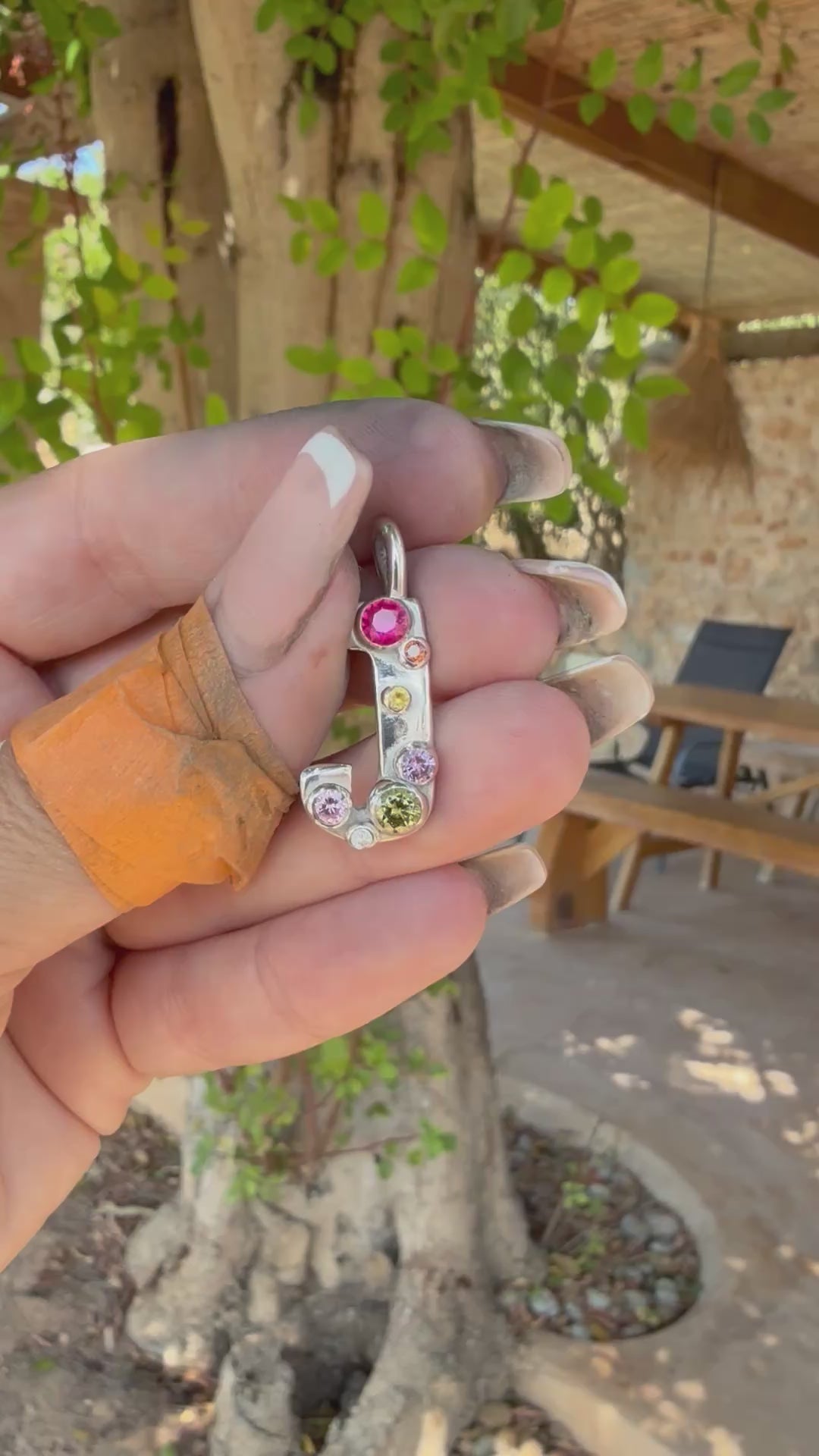 BIG BUBBLE LETTER CHARM