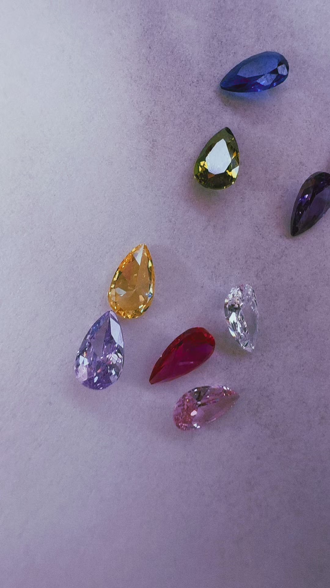 3x5MM TEARDROP CUBIC ZIRCONIA STONE (bake into silver clay)