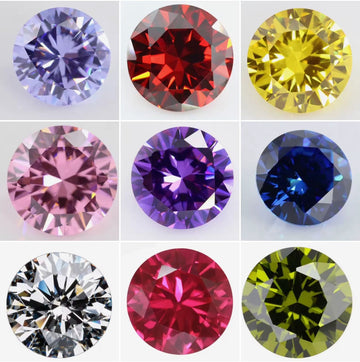 ROUND CUBIC ZIRCONIA STONES - TheLilaLobster