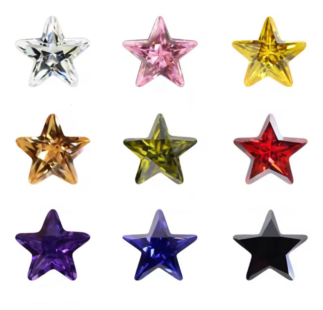 STAR CUBIC ZIRCONIAS - TheLilaLobster