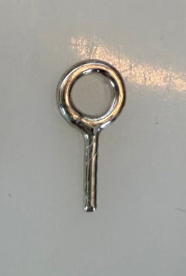 Sterling Silver 925 Screw Eye Pin for Silver Clay (1 piece) - TheLilaLobster