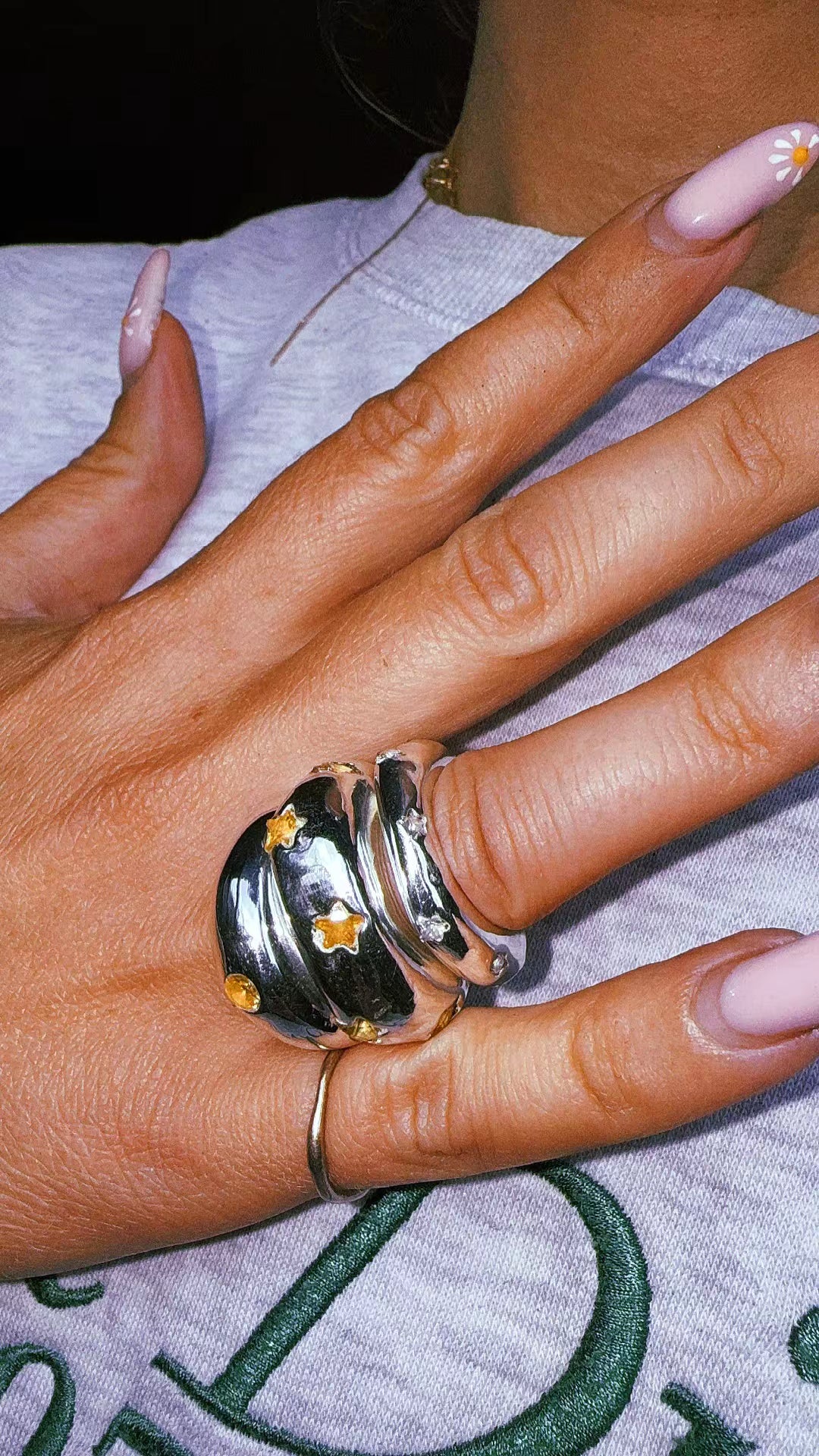 CHUNKY RING BIG STARS